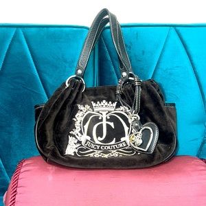 Juicy couture small suede shoulder bag. Excellent used condition.